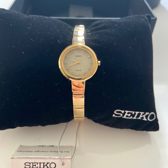Seiko Women's Crystal Solar Watch